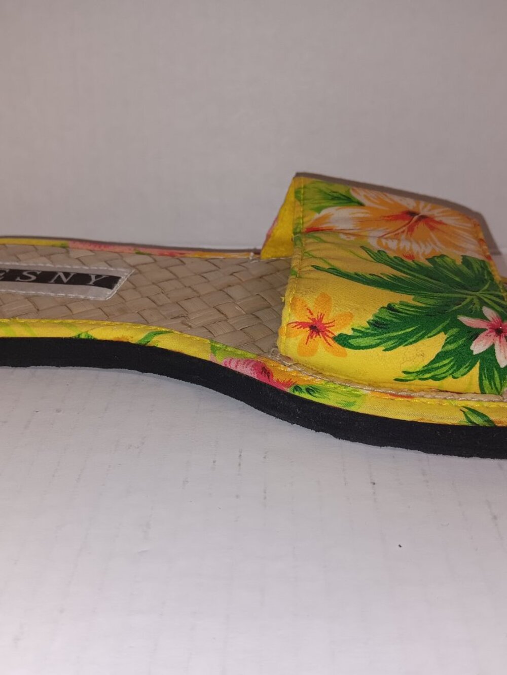ESNY LIGHTWEIGHT TROPICAL HAWAIIAN PRINT  SANDAL SLIDES - Picture 3 of 9